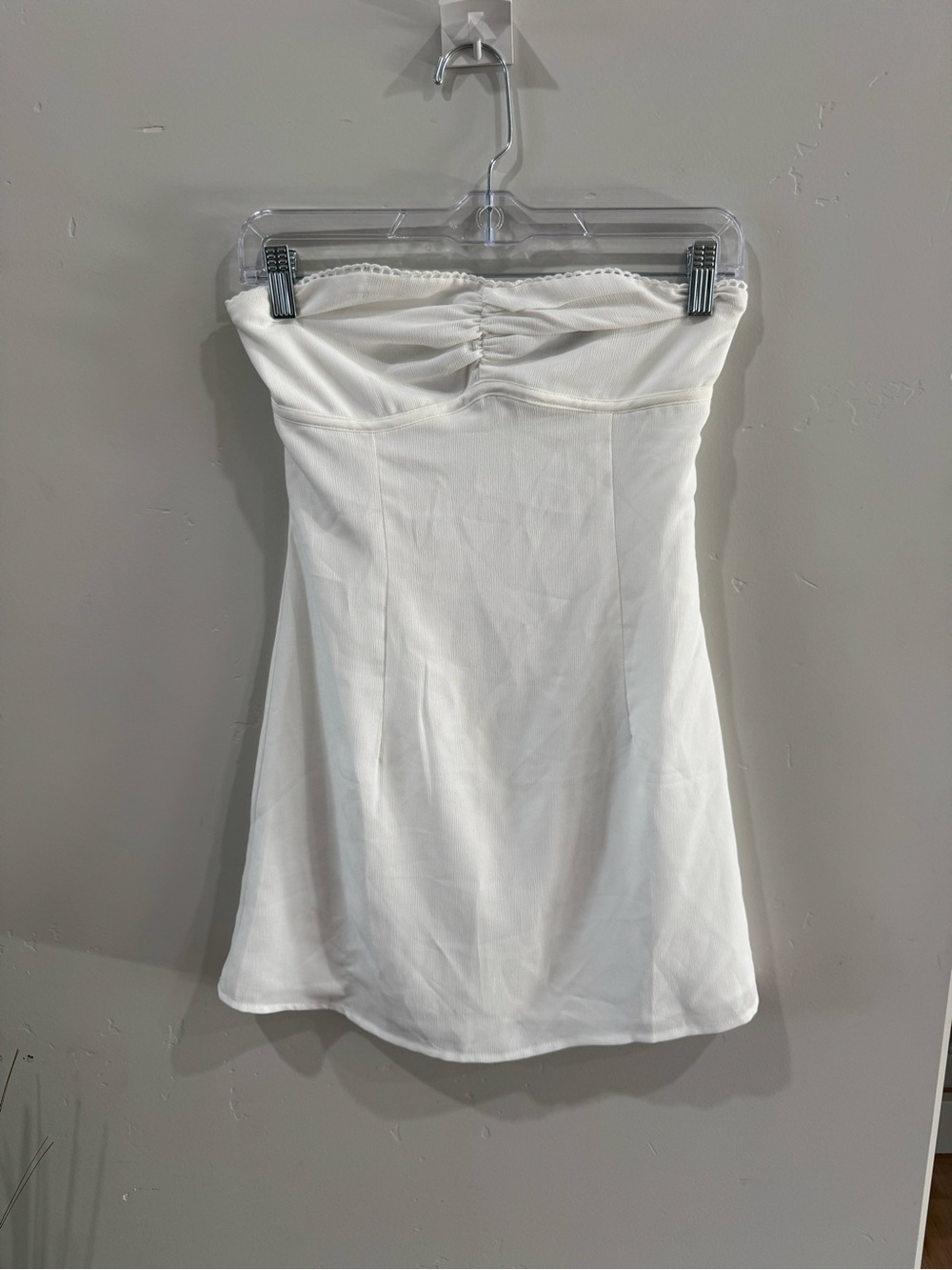 White Fox Boutique White Strapless Mini Dress - Lift You Up brand new xs